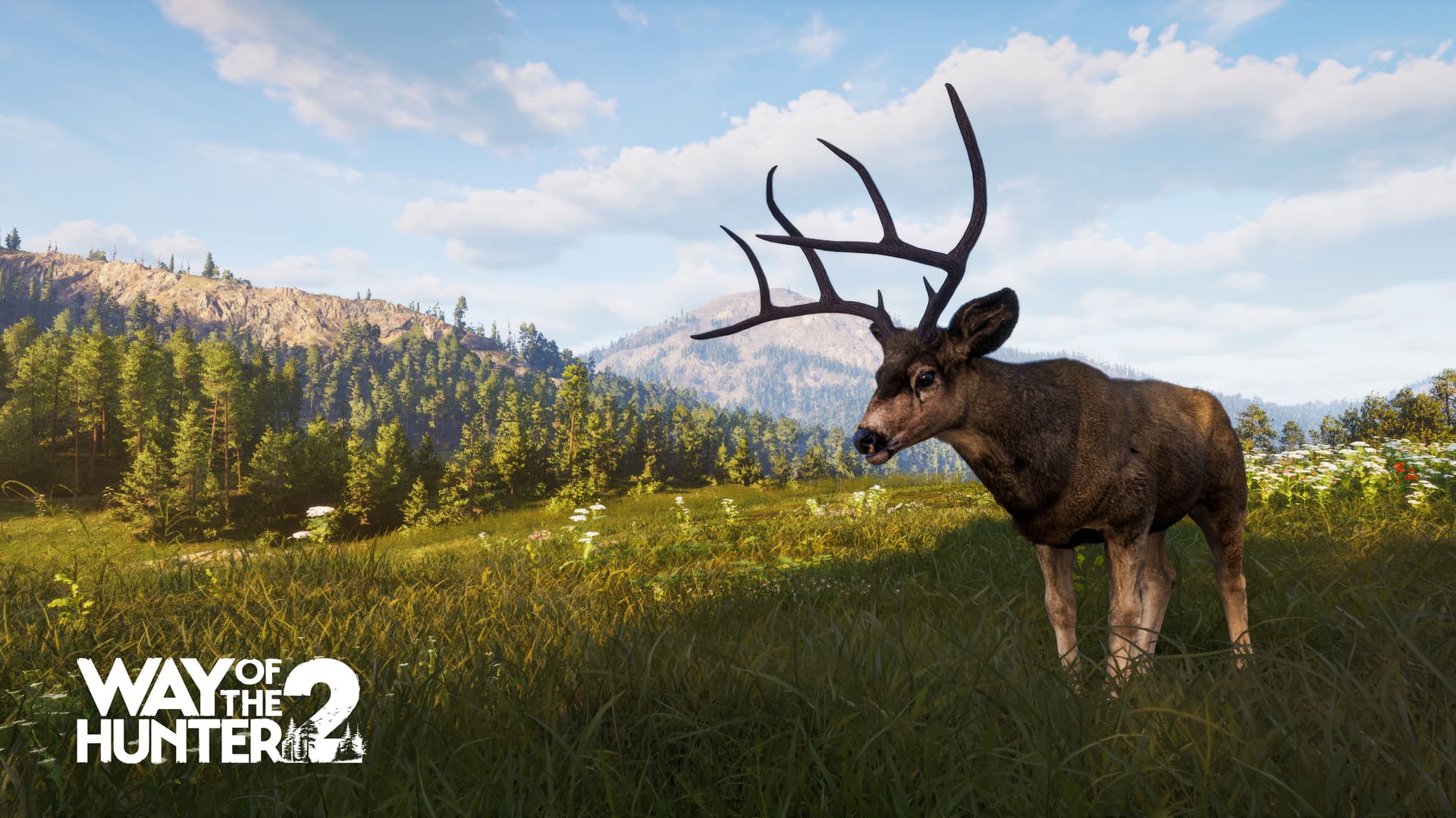Deer in a mountain landscape from Way of the Hunter 2